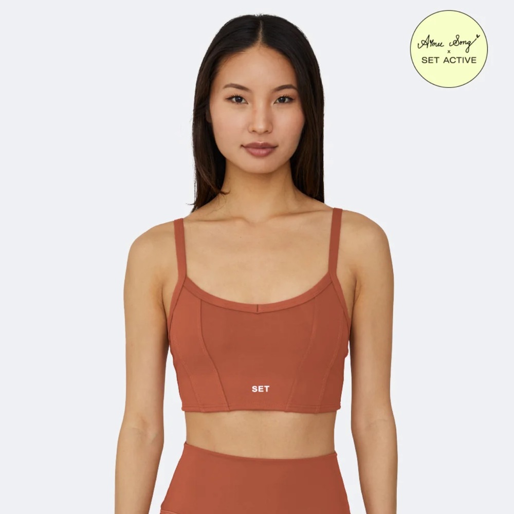 NWOT SET ACTIVE LUXFORM® SONG BRA- TERRACOTTA